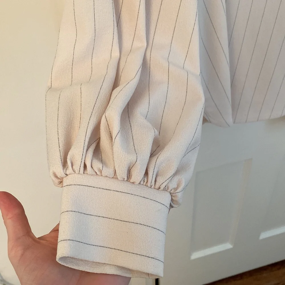 Ganni Heavy Crepe Blouse - Picture 4 of 7